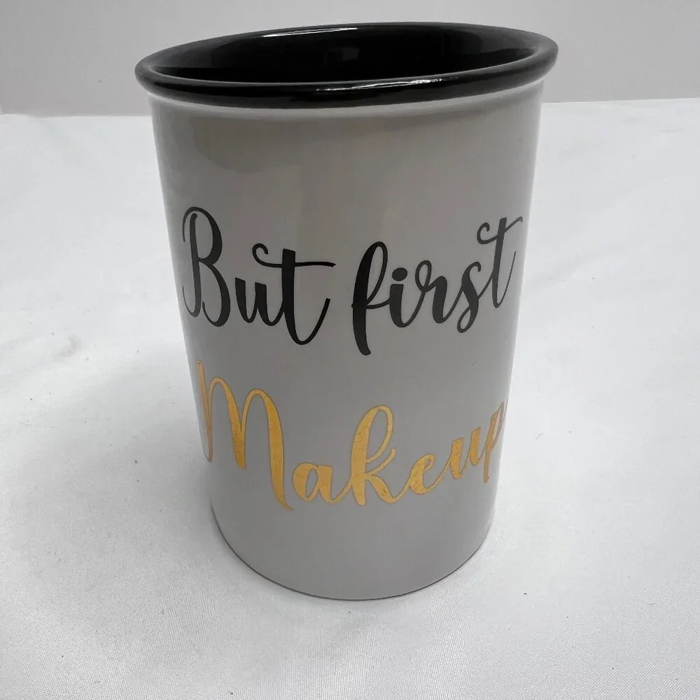 Ceramic Makeup Brush & Accessory Holder Cup 